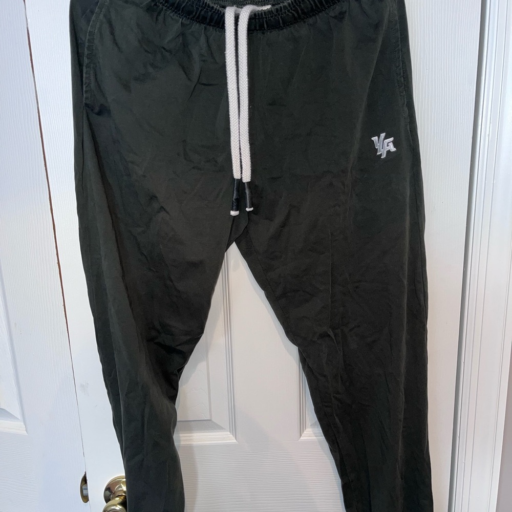 YoungLA Olive Green Jogger Sweatpants with Tapered Legs